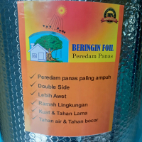 Aluminium bubble foil double peredam panas atap
