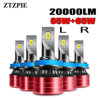ZTZPIE 6000K HB3 HB4 9005 9006 H1 H7 H4 H11 Bulb Led Lamp CSP 3570 Chips Car Headlight Light 130W 20000LM Fog Lights Lamps 12V