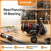 JFactory Reel Pancing 14 Ball Bearing Gear Berkualitas Kokoh