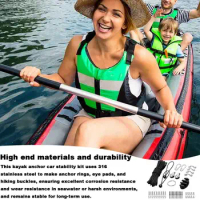 Anchor Trolley Kit For Kayak Canoe Anchor System For Kayak Canoes Boat Kayak Hardware Eyes Wellnuts Screws Kayak Accessories For