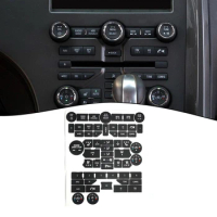 1Sets Car Push Button Stickers Repair Decal Kit Climate Control Radio Stickers For SAAB 3rd Gen 9-5NG 9-4X Interior Accessories