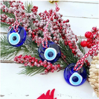 Greek Evil Eye Bead Christmas Decor Idea Wedding Gift Blue Evil Eye Christmas Tree Ornament Christmas Tree Decoration Car Decor