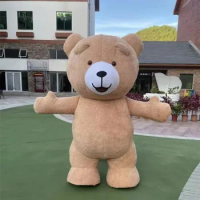 260cm Big Inflatable America bear Teddy Bear Plush Cartoon character Mascot Costume Party Advertising Ceremony Animal carnival