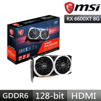 【MSI 微星】微星 RX6600XT MECH 2X 8G(機殼大禮包)