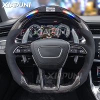 LED Steering Wheel For Audi SQ5 SQ8 Q3 A6 A7 S6 RS5 RS6 Q8 Q7 Customized RPM Sport Wheel