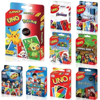 UNO FLIP! Pokemon Board Game Anime Cartoon ONE PIECE Figure Pattern Family Funny Entertainment uno Cards Games Christmas Gifts