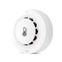 Wifi Wireless Smart Smoke Alarm Temperature And Humidity Alarm Home Security Smoke Alarm App Control For Home Lounge