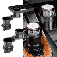 Car Cup Holder Adjustable Auto Food Tray Organizer Car Front Seat Drink Cup Bottle Holder Auto Drink Beverage Holder Adapter