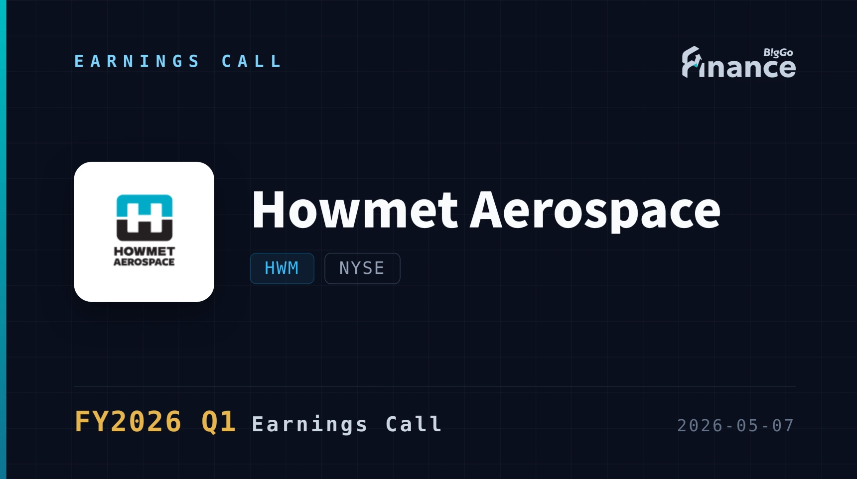 [HWM Q1 2026 Earnings Call] Howmet Aerospace Posts Record Margins as ...