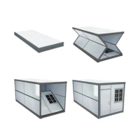 Foldable Easy Assemble House 20ft 40ft Modular Folding Container House Camping Foldable Small Tiny Container House Home Office