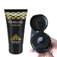 Jj-crema reparadora de gel Titan para hombres, cuidado privado masculino, aumento del crecimiento, crema retardante, esponja de