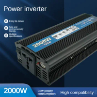 Inverter 12v 220v Solar Inverter 500W 1000W 2000W Two USB Voltage Transformer Auto Charger Converter Car Power Inverter