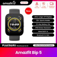 [World Premiere] Amazfit Bip 5 Smartwatch Ultra-Large 1.91'' Display Bluetooth Phone Calls 120+ Sports Modes Smart Watch