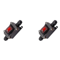 2X IP67 Waterproof Inline Switch 12V DC 20A High Current Power Waterproof Switch
