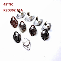 10PCS KSD301 45 Degree 16A 250V Normally Closed Ceramics Temperature Switch 45 (NC) Temperature Control Switch KSD302 16A