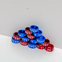 Ring burung Eceran ukuran 4,8 mm slime/pendek sudah ada nama INDEPENDENT (TDK BISAPESEN NAMA)  bisa 