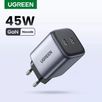 Charger Adaptor GaN 45W UGREEN Dual Type C Port PD Super Fast Charging - GaN 45W Dual