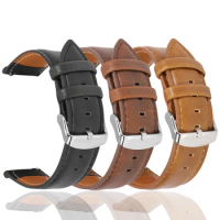 20mm 22mm Leather Strap For TicWatch Pro 3 Ultra GPS/LTE /GTH2 Watch Band For TicWatch GTW GTX E3 E2 S2 /GTH E 2 GTA Bracelet