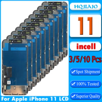 3/5/10PCS incell For Apple iPhone 11 Display iPhone A2221 A2111 A2223 LCD For Apple iPhone 11 LCD Touch Screen Digitizer Replace