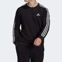 Adidas M 3s Ft Swt GK9078 男 T恤 柔軟 舒適 短袖 上衣 大學T 白