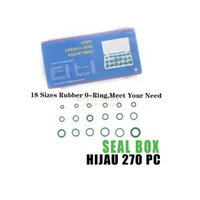 Seal O Ring Hijau Sil Seal Pcp Seal Box PCP Sil Box Hijau 270pcs Variasi 18 Ukuran Import