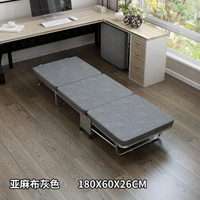 加固三折辦公室午休折疊床單人床家用躺椅午睡床陪護床四折行軍床「店長推薦」