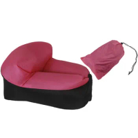 Light Folding Inflatable Sofa Lazy Beach Camping Single Inflatable Bed Outdoor Air Cushion Inflatable Beach Sofa Air Seats