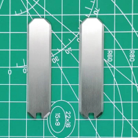 1 Pair Custom Hand Made Titanium Alloy Handle Scales with Tweezers Toothpick Cut-Out for 58mm Swiss Army Knife Mod