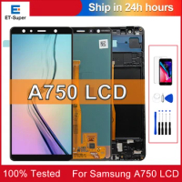 For Samsung Galaxy A7 2018 LCD Display A750 Touch Screen Replacement For Samsung SM-A750F Digitizer Assembly 100% Tested