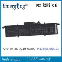 15.4V 76Wh Laptop Battery C41N1908 For ASUS ROG Zephyrus G14 GA401II PX401IV Series