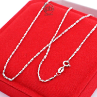 Kalung Wanita Rhodium Plated Perak 925 Motif Padi Valerie Umarie