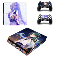 Game Genshin Impact PS4 Slim Skin Sticker For PlayStation 4 Console and Controllers Sticker Decal Vinyl