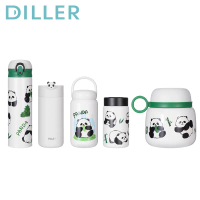 Diller Vacuum Flask Panda Cute Thermos 316 Stainless Steel Drinking Water Bottle 520/280/500/700ml