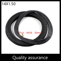 14X1.50 Tyre 14 Inch outer tire and Inner Tube with 0° valve for Folding Bicycle Bike Kids Bike Electric Scooters