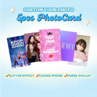 Photo Card Polaroid With Glitter Effects Custom Photo Business Card