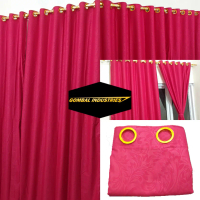 GORDEN MINIMALIS POLOS EMBOS WARNA MERAH CABE Gold Jendela Kain Pintu