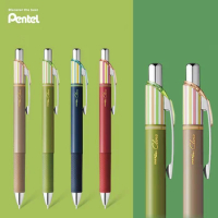 1pcs Japan Pentel Energel Limited Striped Quick-drying Gel Pen BLN75L 0.5mm Black Refill Press Retro Color