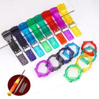 Transparent Sport Strap for Casio G-SHOCK GA-100 GA-110 GD-120 GLS-100 Colorful TPU Men Replacement Band Case Watch Accessories
