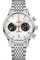 TITONI 梅花錶-指定商品-HERITAGE傳承系列 Felca 傳奇復刻錶款(94020S-680)-41mm-白面鋼帶｜指定卡滿5千回饋10%