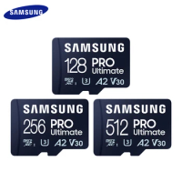 Samsung Pro Ultimate Memory Card 128GB 256GB 512GB U3 V30 A2 High Speed Class 10 TF Card UHS-I Micro SD Card For 4K UHD Video