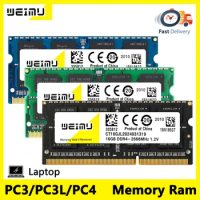 DDR3 DDR3L DDR4 4GB 8GB 16GB Memoria Ram PC3 1.5v PC3L 1.35v 8500 10600 12800 PC4 17000 19200 21300 Notebook Laptop Memory Ram