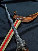 Keris Sepuh Carubuk Luk kembo Pamor Pulo Tirto Warangka Ladrang solo pendok blewah