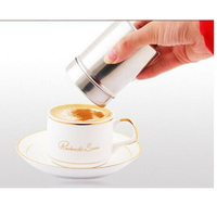 『船鼻子』咖啡撒粉器+16入咖啡印花模型 不鏽鋼灑粉器 不鏽鋼灑粉罐 烘焙工具