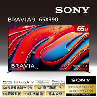 SONY 索尼 BRAVIA 9 65型 XR Mini LED 4K HDR Google TV顯示器 Y-65XR90