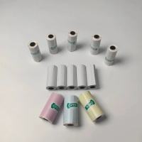 13 Rolls Lebeling Supplies Thermal Paper,sticker Paper Photo Color Transparent Sticker For PeriPage PAPERANG Photo Printer