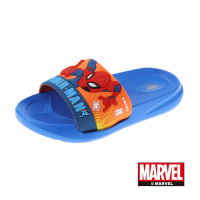【Marvel 漫威】蜘蛛人 輕量拖鞋/童 厚底減壓 藍色(MNKS11016正版)