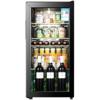 【YouPin】冷藏櫃165L家用冰箱飲料展示櫃客廳辦公室保鮮櫃(冰箱/冷藏櫃)