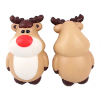 squishy reindeer Toys Cute Christmas Santa Reindeer Snowman Squishy Ball Toys Adorable Christmas Squeeze Balls Party Favors