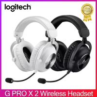 Logitech G PRO X 2 Wireless Bluetooth Tri-mode Gaming Headset Microphone GPX II 7.1 Surround Sound Computer Headphones Office