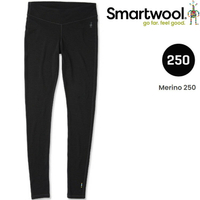 Smartwool Merino 250 女款美麗諾羊毛長褲/保暖內搭褲NTS250 SW018809 001 黑